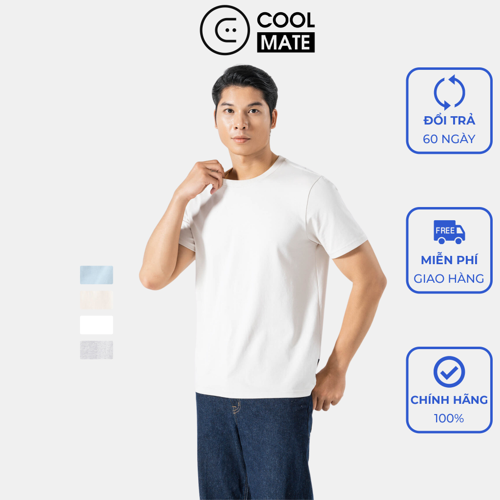 Áo thun nam basic cotton 100%